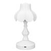 Flower Night Lamp Bedroom   Retro Table Bedside LED Eye Protective Light Rechargeable for Studying