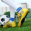 Football Boots Are Lightweight To Wear / Take Off with Rotating Buttons/ Rubber Soft Soles They Are Also Training Shoes Artificial Turf Soccer Shoes