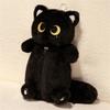Cartoon Cat Plush Pencil Case Pen Storage Bag Stuffed Animal Siamese Doll Cat Pencil Bag Cute Design Large Capacity Stationery