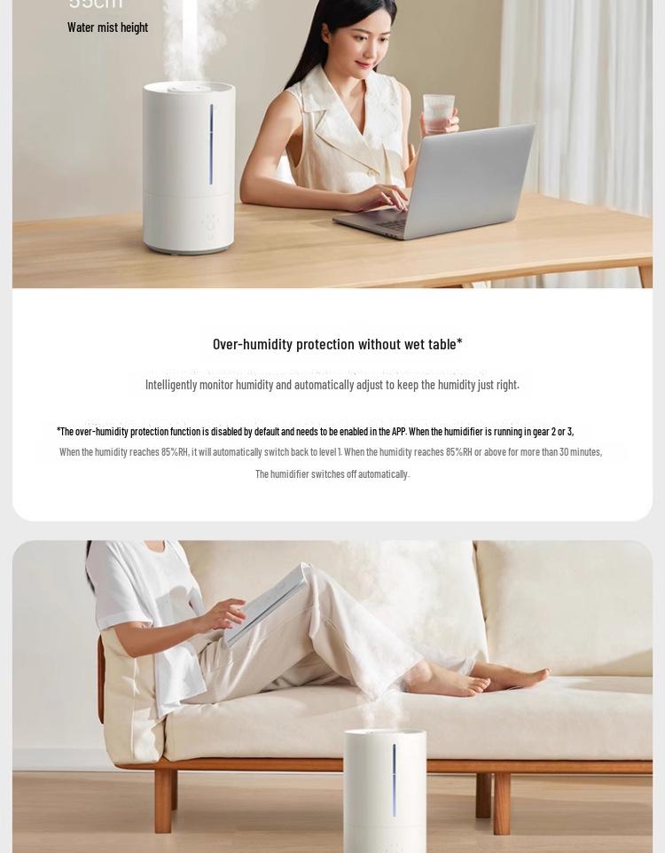 Xiaomi Smart Sterilization Humidifier 2: Home Aromatherapy Air Purifier for Bedroom, Safe for Pregnant Women and Babies