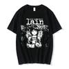 Anime Series Experimental Lying Pattern Printed T-shirt for Men Iwakura Manga Sci-fi 100% Cotton Short-sleeved T-shirt Top