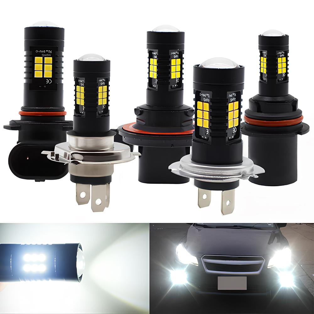 Universal Fog Light Car Tail Lights Turn Signal Reverse Brake Lamp R5W 3030 Bulb Automobiles Headlight H4/H7/H8/H16/9006 1200Lm
