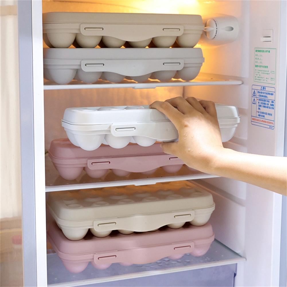 12/18 Grids Egg Storage Box Egg Protector Case Slot Tray Container Refrigerator Storage Box Kitchen Eggs Holder
