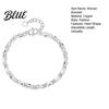 Bracciale da Donna Superficie Liscia Quadrifoglio Fortunato Forma a Cuore Lunghezza Regolabile