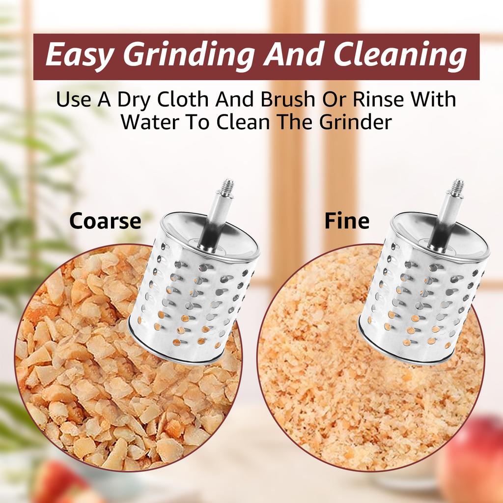 Hand Crank Grain Mill Rustproof Manual Corn Mill Grinder Machine Multifunctional Nut Grinder for Nut Spice Wheat Coffee Kitchen