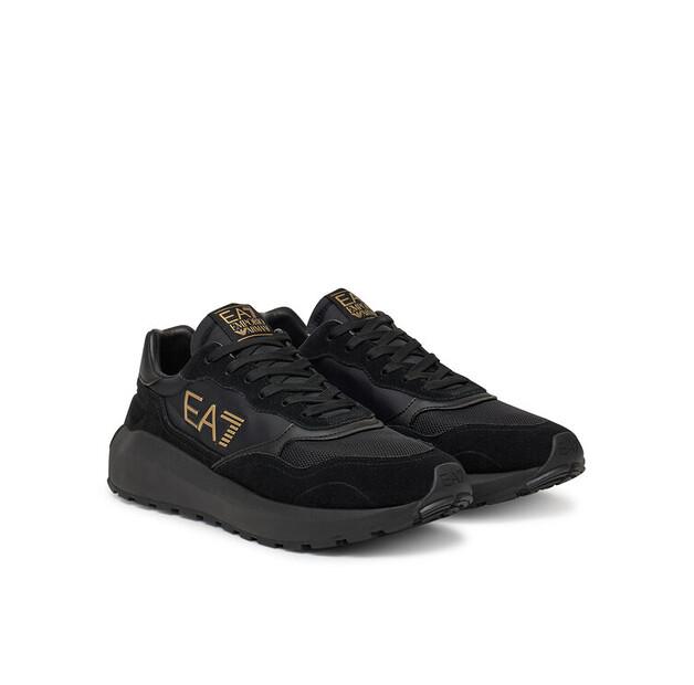 Мужские кроссовки EA7 Emporio Armani X8x186 xk401 u106 чёрные