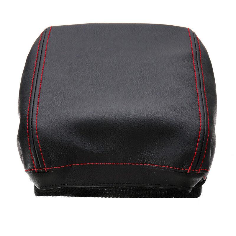 Leather Center Armrest Box Surface Cover Red For Honda CRV 2017- 2018