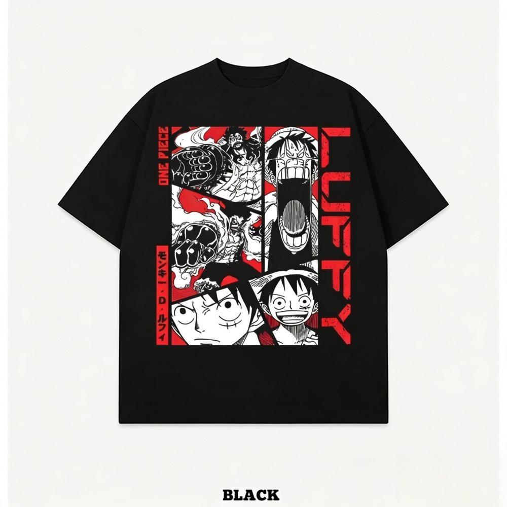 One Piece 2026 New Hot Red Haired Shanks Unisex Tshirt Summer New Popular Anime Print Casual Parentchild Shirt