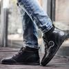 Men's Original Shoes Snow Boots Leather 2025 Winter New Ankle Boots Warm Plush Casual Cotton Boots Fashionable Walking Shoes