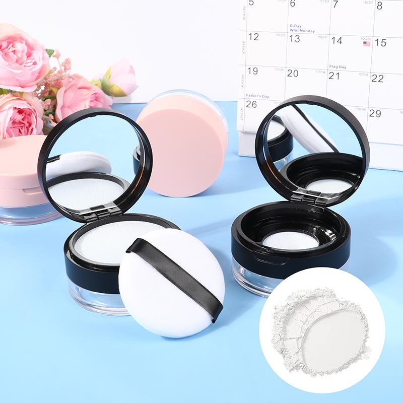20G Empty Air Cushion Puff Box With Powder Puff Mirror Big Or Small Elastic Mesh Portable Makeup Case Container For Loose Powder