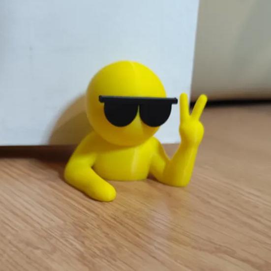 Sunglasses Man Decorative Door Stopper Wedge 3D Printed Anti-Slip Windproof No Drilling