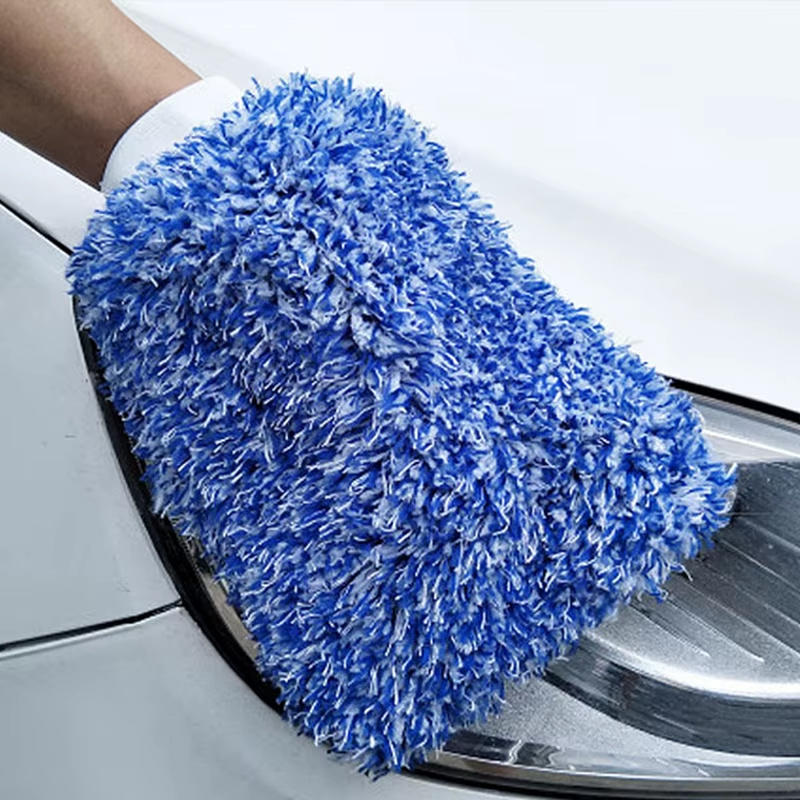 

1/2pcs Car Maximum Mitt High Density Auto Wash Cloth Microfiber Cleaning Towel Ultra Super Absorbancy Sponge Plush Glove