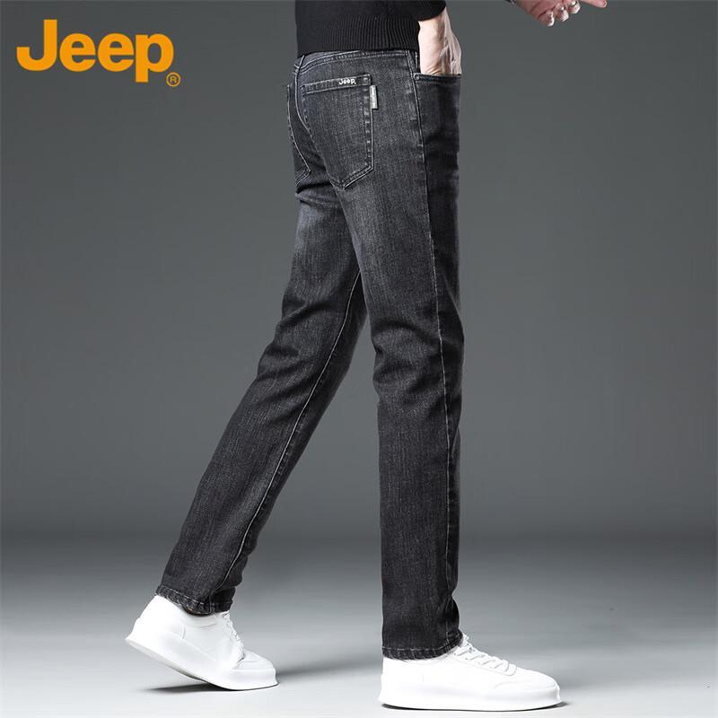 

JEEP Men s Fall/Winter Straight-Fit Casual Jeans 32