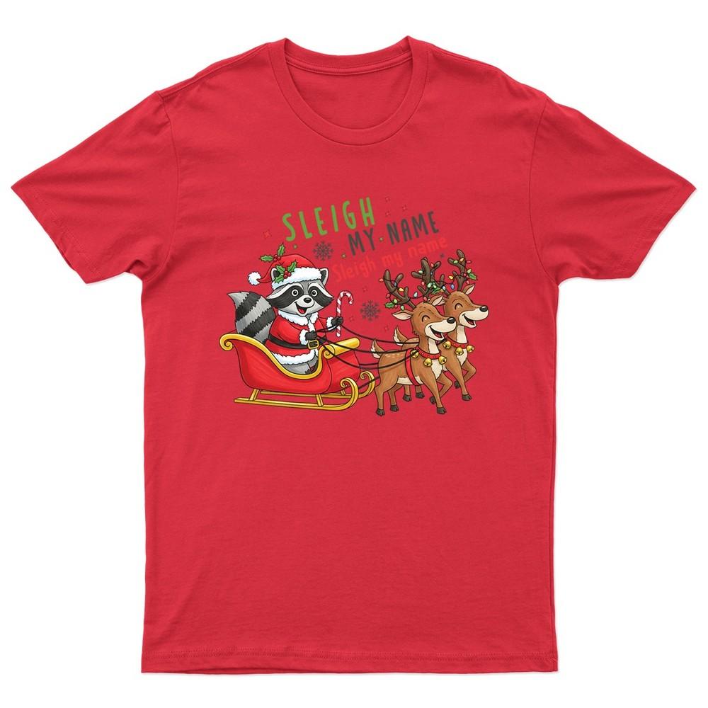 Sleigh My Name Santa TShirt Unisex Gift Retro Seasonal Funny Xmas Claus S