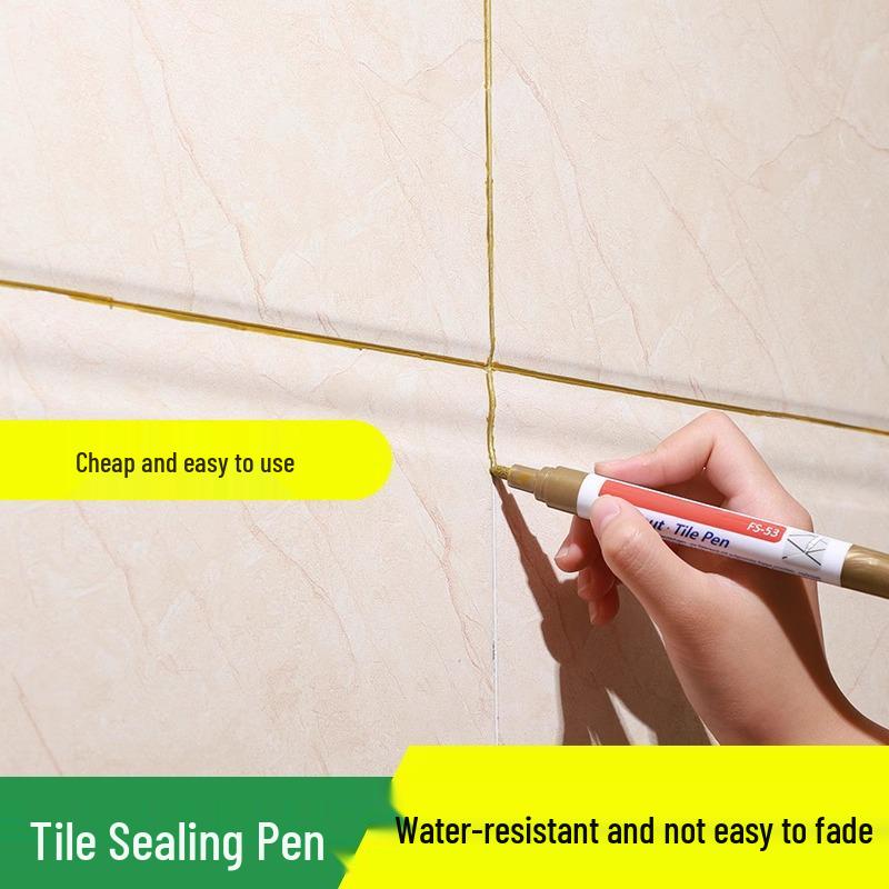 Grout Pen: Waterproof, Anti-Mildew, No-Fade Tile Gap Touch-Up Paint