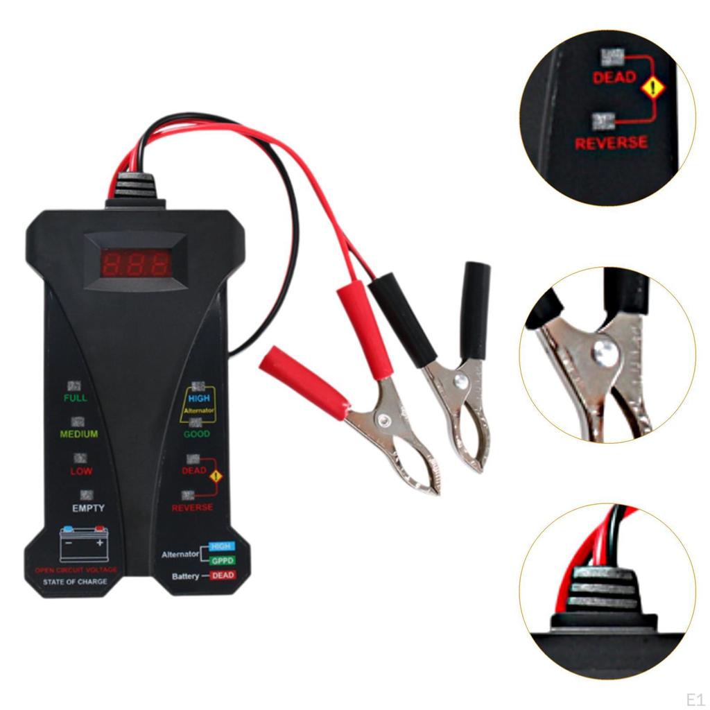 Tester Akumulatora Samochodowego 12V Obciążeniowy Profesjonalny Cyfrowy Auto