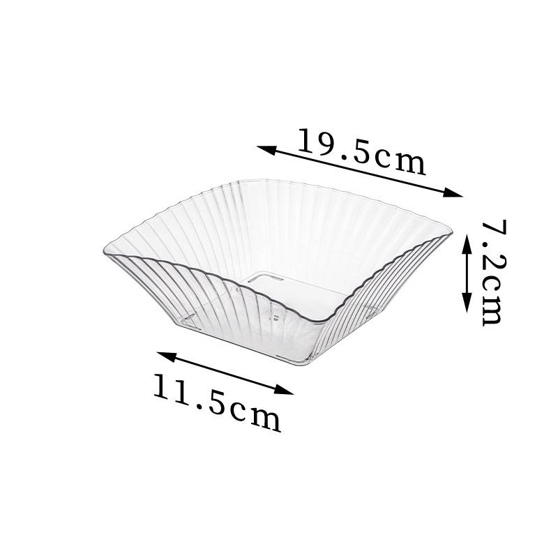 2025 Light Luxury Plastic Fruit Bowl for Living Room Coffee Table