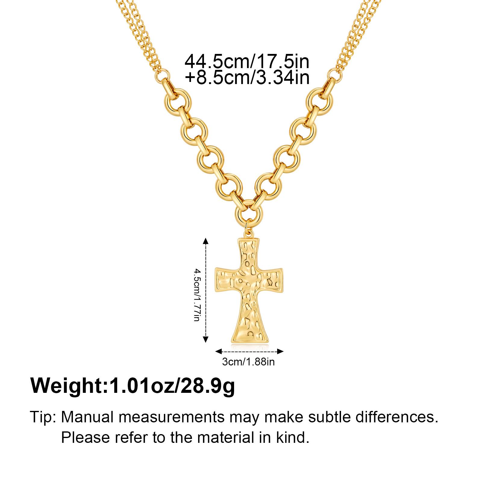 Xiyin Amazon Women s Fashion Cross Pendant Simple Necklace ins Wind Necklace