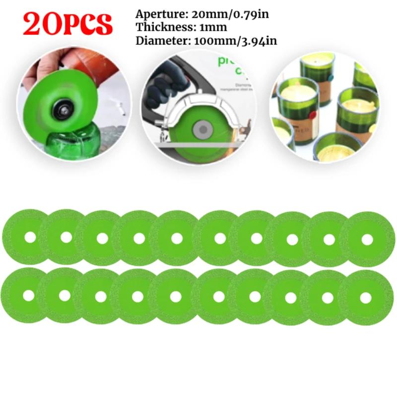 Glass Cutting Disc 100mm Heat-resistance Ultrathin Polishing Cutting Blade Low Noise Wear-resistant for Ceramic Tile Marble