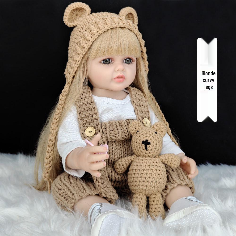 55cm Reborn Babydukke: Utkledningsjente Bursdagsgave Leke