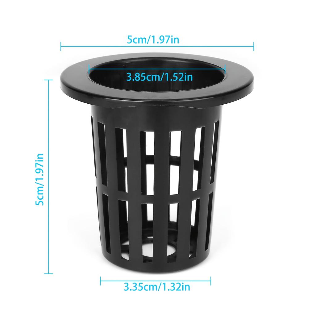 Hydroponic Net Cover - Reusable UV-resistant Mesh Cup with Groove Design Suitable for Elevated Garden Cloners and Pneumatic Systems