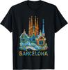 Barcelona - Gaudí Mosaic Architecture Art T-Shirt