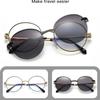 Magnet 2 In 1 Anti Blue Light Glasses Frames Round Polarized Sunglasses Women Metal Fashion Computer Eyeglasses Frame TR90
