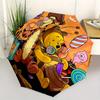 Tigger, Winnie-the-Pooh Automatic Opening and Closing Umbrella, Compact Travel Umbrella, Lightweight and Portable, Suitable for Beach Commut