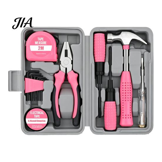 Portable Tool Set for Emergency Repairs 13Pcs Household Set, Hand Kit with Storage Case, Complete Assortment Home House Maintenance DIY Projects