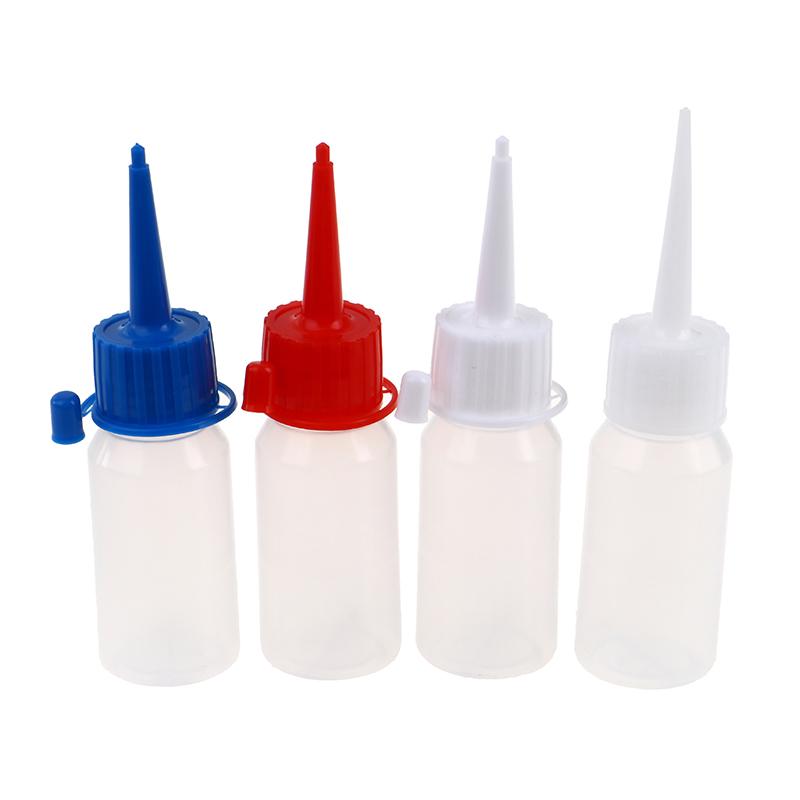 1Pc Reuse White Plastic Bottle Squeeze Glue Applicator Paper Quilling Needle Tip
