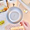 High Appearance Instant Noodle Bowl Stainless Steel Dining Soup Bowl Heart Student Dormitory with Lid Large Capacity Lunch Box