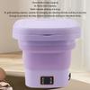9L Foldable Portable Washing Machine Automatic Small Laundry Machine Dormitory Baby Underwear Washing Compact for Easy Storage