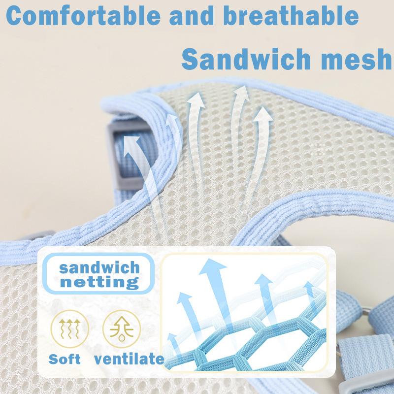 Dog Harness Walking Lead Leash For Dog Cat Collar Vest Breathable Leash Puppy Rope Go Out Anti-Lost Small Medium Pet Accessories