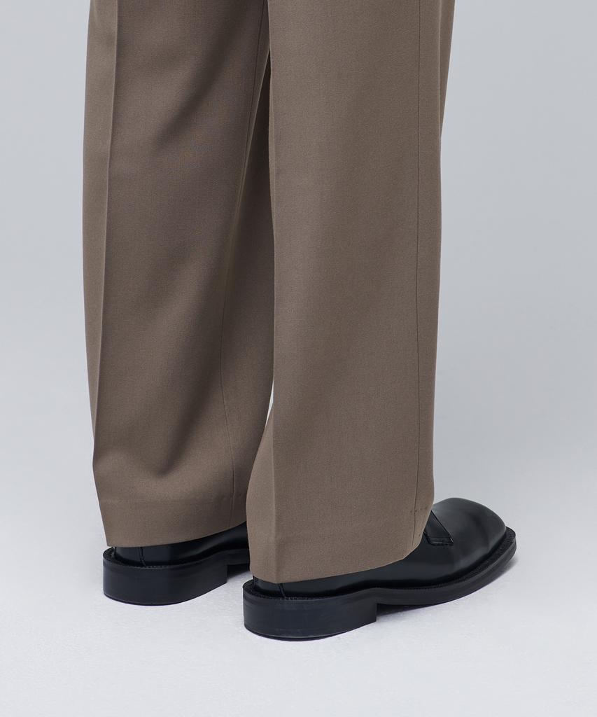 Musinsa Standard Real Wide Belted Slacks [Dusty Beige]