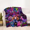 K-pop Fashion Fusion Blanket Soft Warm Cozy Perfect for Couch Bedding Livingroom All-Season Use Playful Design Perfect Gift for Relatives and Friends