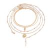 Sweet And Cool Rose Love Collarbone Necklace, Temperament Imitation Pearl Snake Bone Chain Stacked Necklace