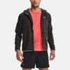 Under Armour Qualifier Running Sports Woven Breathable Hooded Jacket Men Outerwear Black 1326597-010