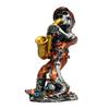 Rock Skeleton Figurine Skeleton Band Saxophonist Decoration Skeleton Guitarist Singer Statue Halloween Desktop Ornament for Mantel Shelf
