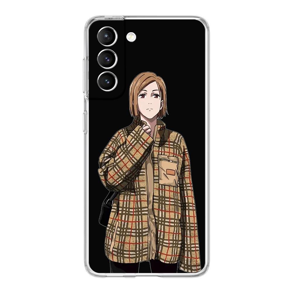 Módní Jujutsu Kaisen Cool pouzdro na telefon pro Samsung Galaxy S22 5G S20 Ultra S21 FE 5G S10E S9 S8 S10 Plus Note 20 10 Průhledný kryt