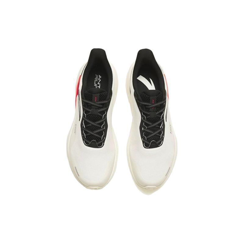 Anta DuCi4 Shock Absorbers With Slip Resistant Features Low Top Running Shoes Men's White Black Red Sneakers 112315520-8