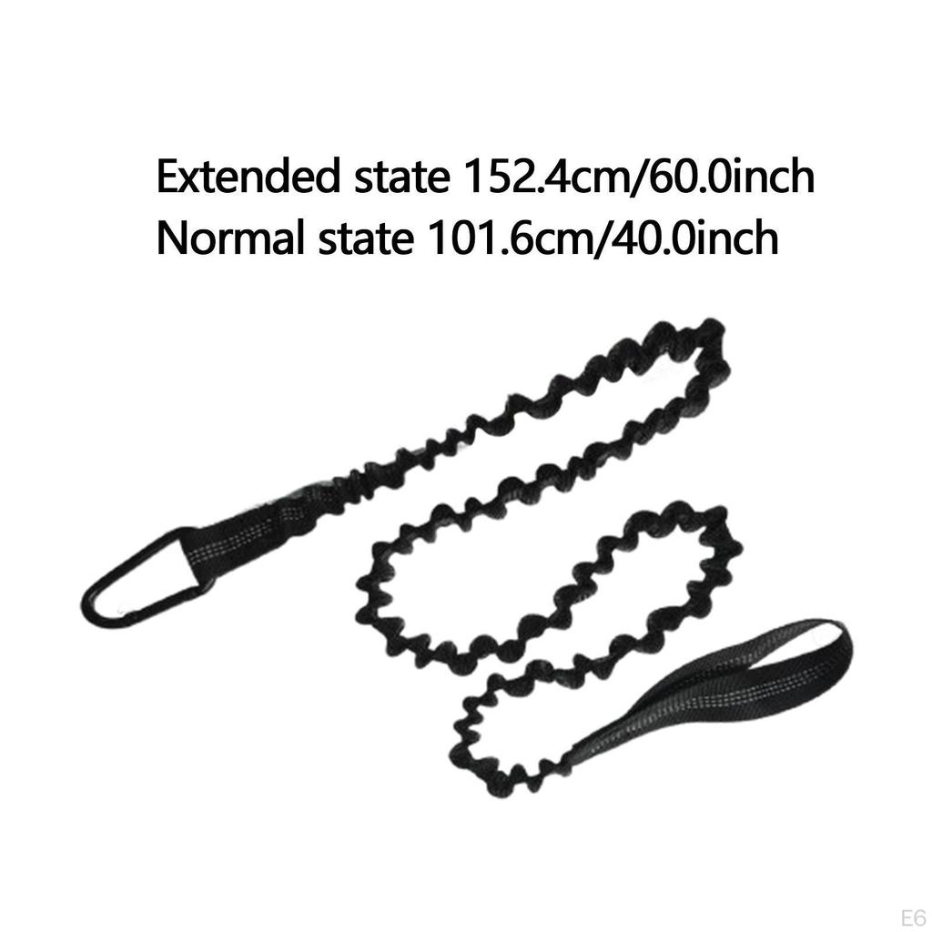 Kayak Paddle Leash Retractable Bungee Cord Fishing Pole Tether Secure Lanyard Rope for SUP