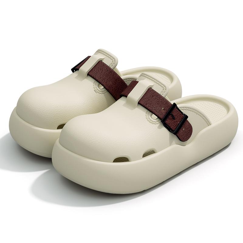 Platform Women Clogs Shoes Beach Thick Bottom Clogs Casual Comfortable Clogs Shoes 36-37 белый