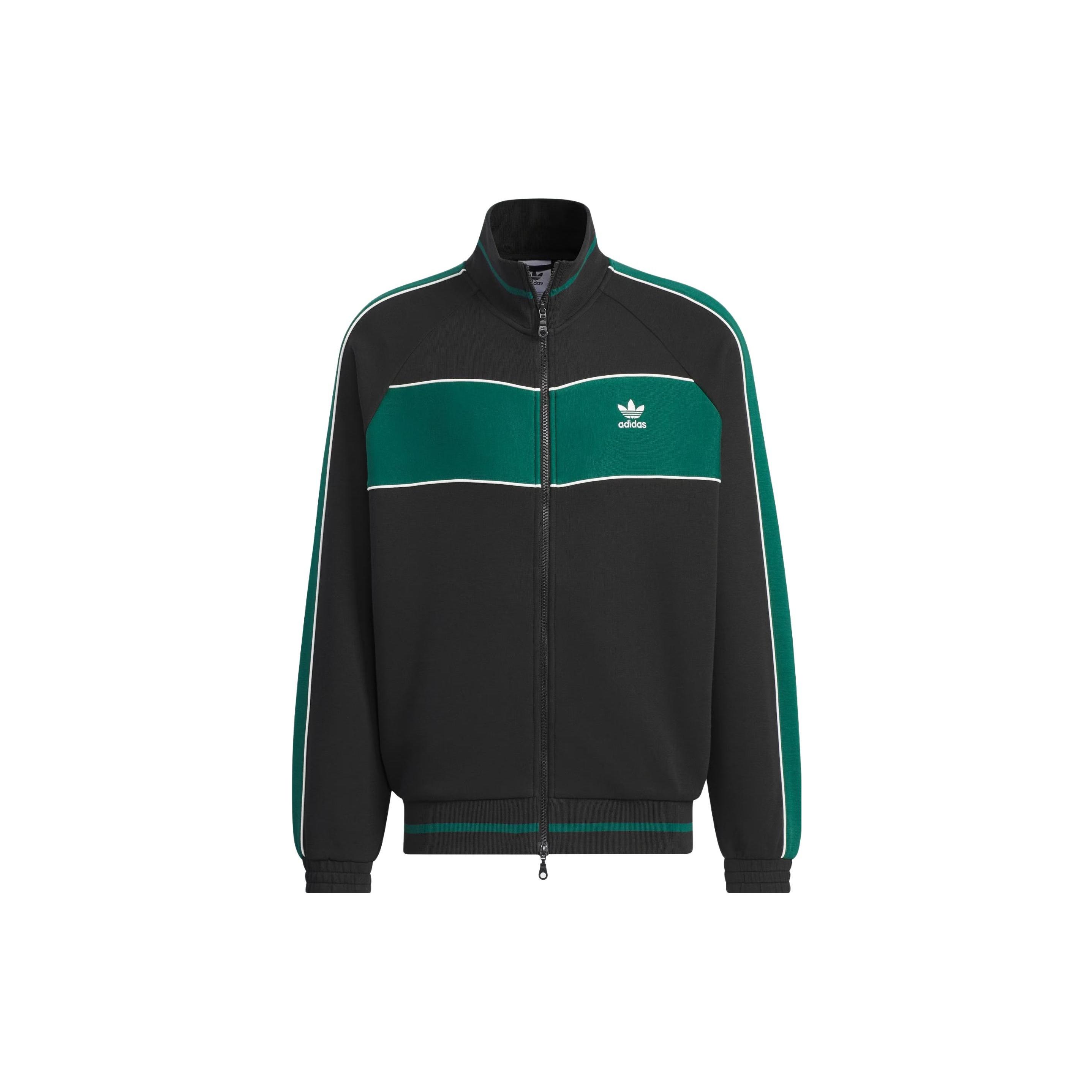 adidas Originals Rifta Track Top  Black Green  Men s IZ1524 M