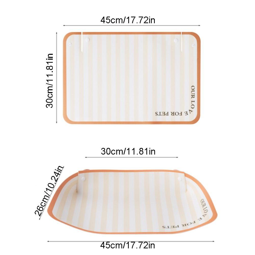 Anti Spill Pet Feeding Mat Cartoon Half Surround Design Pet Food Feeding Pad Anti Slip Waterproof Cat Bowl Mat Pet Eating