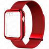 Case+Metal Milanese bands For Apple Watch Band 44mm 38mm-42mm-40mm Magnetic Loop iwatch Series 9 8 7 6 5 4 3 SE 45mm 41mm Strap