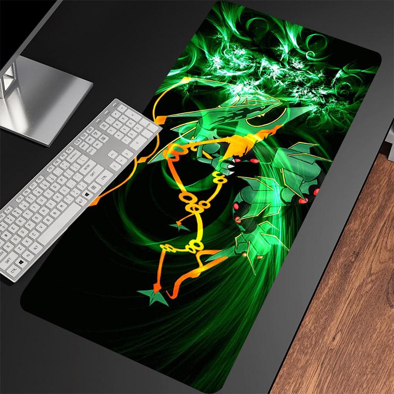 Anime Large Mouse Pad Gaming Accessories RRayquaza Laptop Table Mat XXL Keyboard Mousepad Computer Pc Gamer Cabinet Mouse Mats
