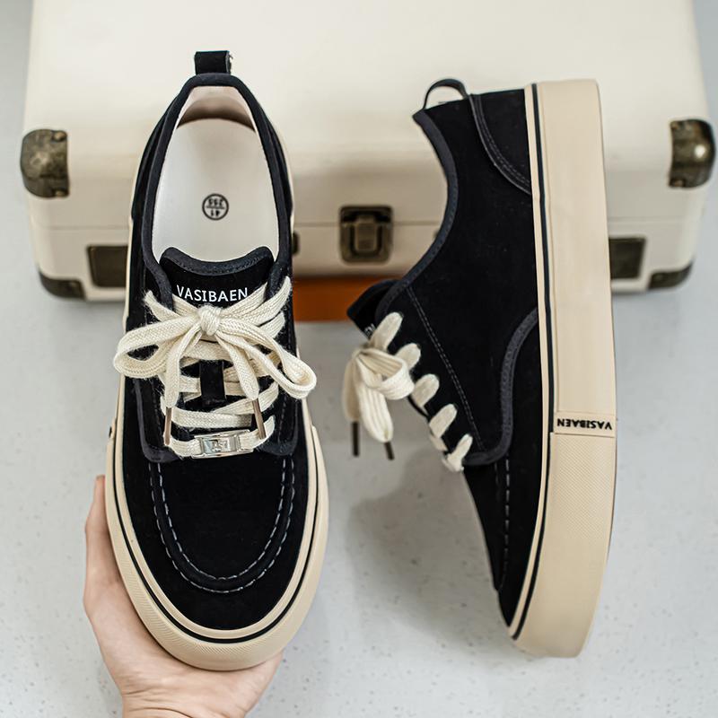 Men 's Casual Four Seasons Fashion Canvas Skateboarding Students Comfortable Sneakers Boys Trending Soft Sole Breathable Shoes