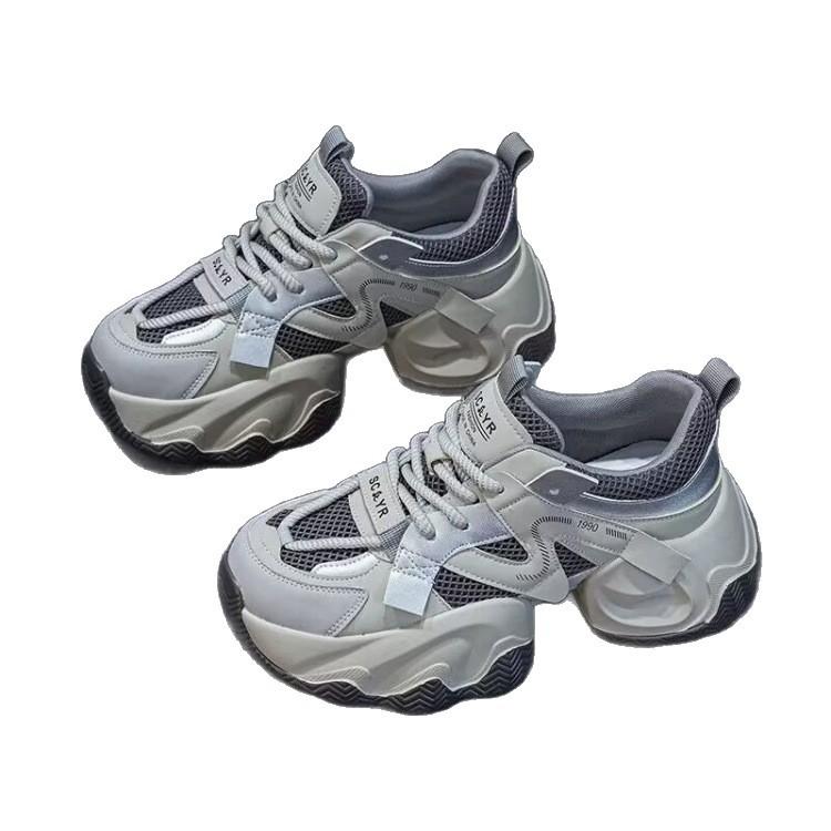 New lace-up trend college sports dad shoes women's versatile platform fashion women's shoes