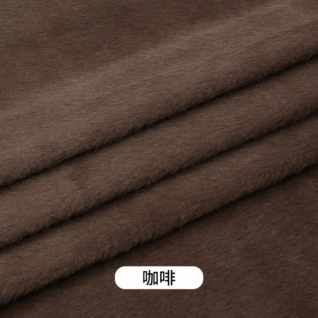 בד פרווה סינתטית מינק קטיפתי אלסטי 50x50 ס"מ לתפירת צעצועי קטיפה, בגדים, כובעים, בד דקורטיבי, בובות DIY בעבודת יד