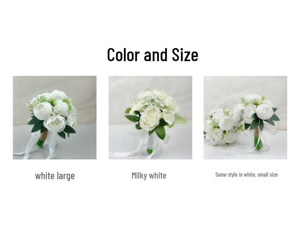Elegant High-End Bridal Bouquet: Artificial Roses with Jute Rope – Perfect for Wedding Photos and Ceremonies